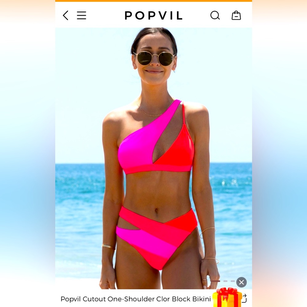 POPVIL SWIMSUIT. NEVER WORN. SIZE XL